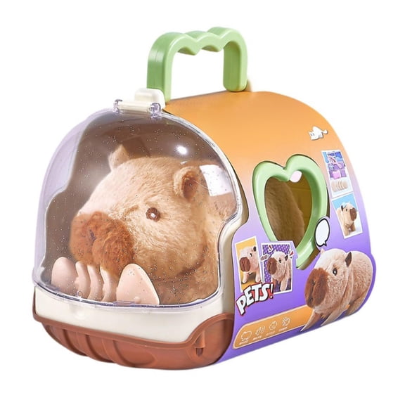 Interactive Plush Animal Toy,Lifelike Motion & Soothing Sounds, Soft Cuddly Companion for Kids Toddlers Comfort