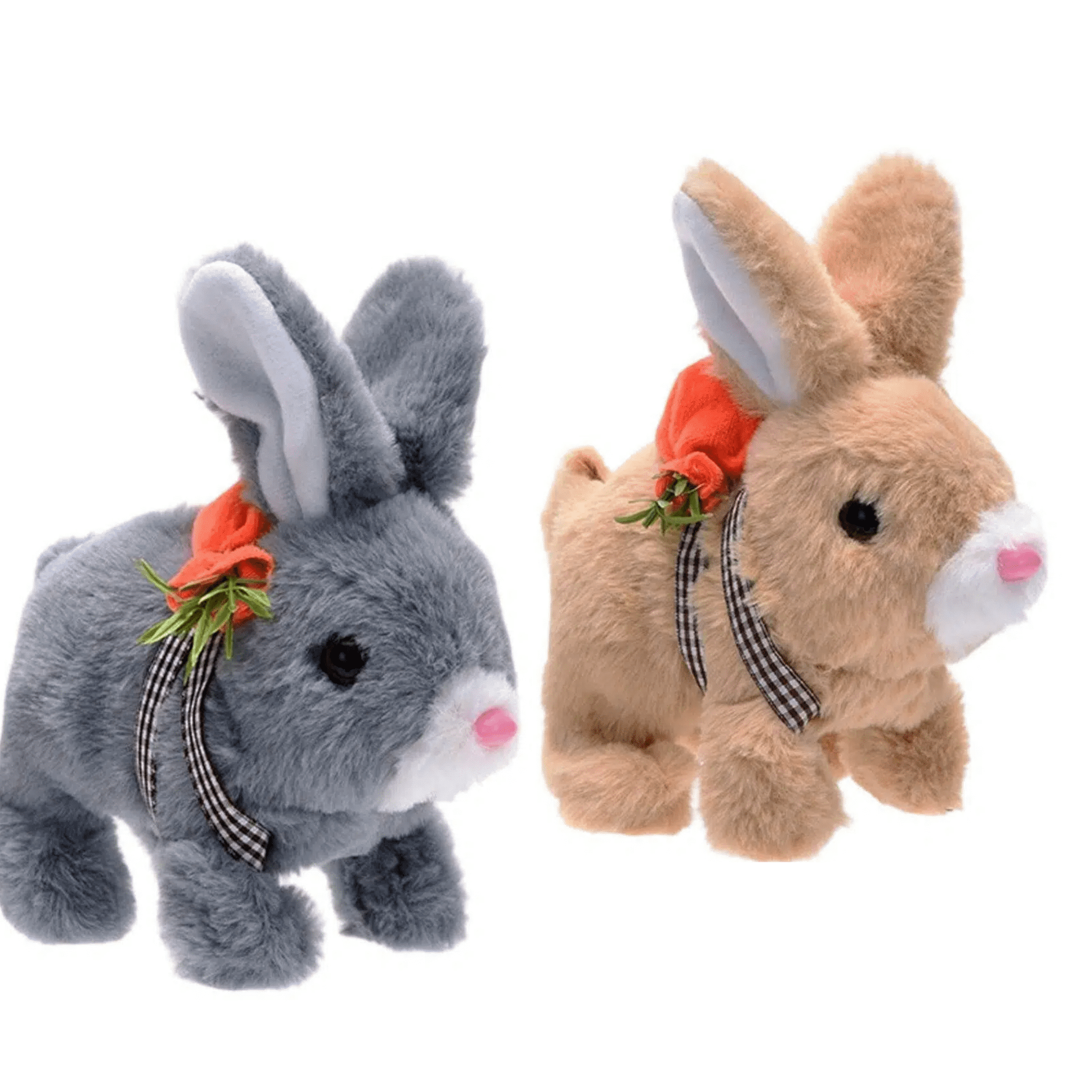 Interactive Plush Bunny Backpack with Moving Ears & Sounds, Walking Electronic Pet Rabbit with Tail Wagging, Remote Control Stuffed Animal Toy, Easter Basket Stuffers Gift for Kids