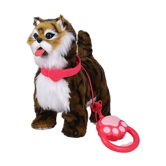 Interactive Plush Dog Toy, Electronic Walking & Tail - Wagging Pet With Leash, Music - Playing Learning Toy For All Ages