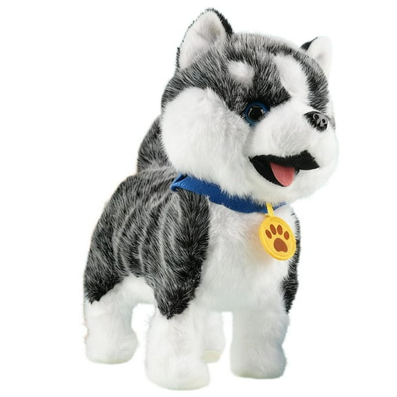 Interactive Plush Electronic Puppy Toy for Kids, USB Rechargeable Talking & Repeating Dog with Touch Response, Leash Control & Music, Soft Cuddly Gift for Boys & Girls