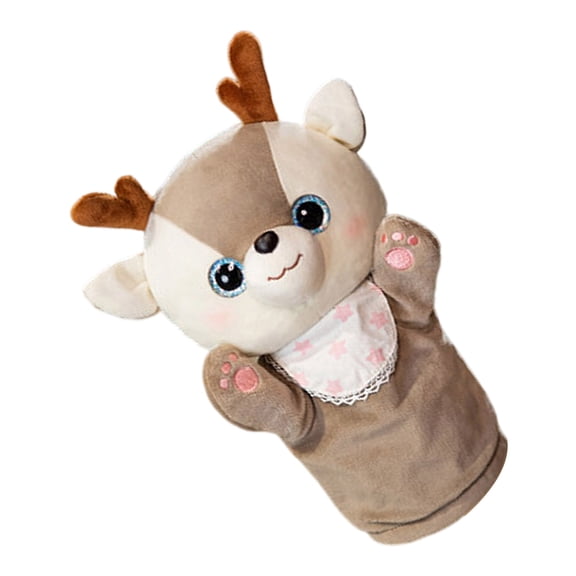 Interactive Plush Hand Puppet for Soft Character Toy Encourages Imagination