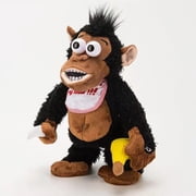Interactive Plush Monkey Toy with Banana Tossing and Wobbling Action Funny Battery Operated Stuffed Animal for Play and Prank