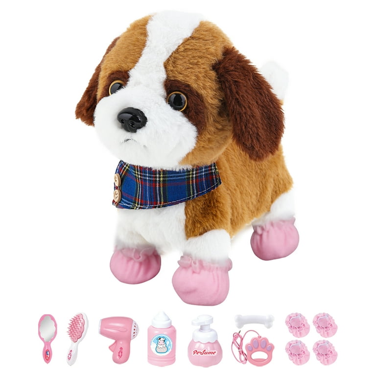 Cute Toy Dog Walk Dog Toys Intelligent Pet Barking Wagging Tail