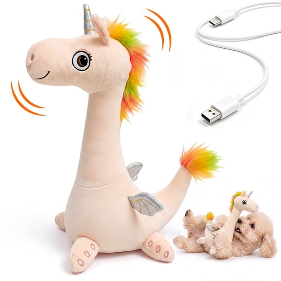 Interactive Plush Puppy Toy That Dances, Barks & Wags Its Tail - Electronic Stuffed Unicorn Dog Toy for Small、Medium Dogs, a Perfect Companion Toy to Keep Them Busy
