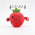 thumbnail image 1 of Interactive Plush Strawberry Toy, Musical Beat Sensing Soft Stuffed Doll Family Interaction Game Hand Eye Coordination Skill Learning Cognitive Development Fun Soft OPP Bag Rechargeable, 1 of 5