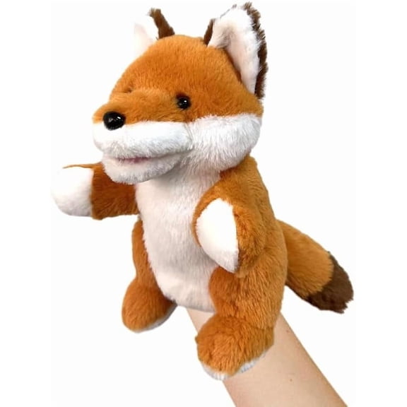 Interactive Plush Zoo Animal Hand Puppet, Movable Jaw Design for Dramatic Story Time, Daycare Teaching Prop & All Occasion Childrens Gift