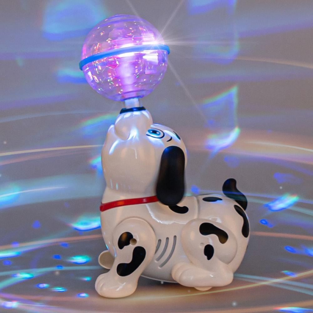Toy dog that walks barks store and flips