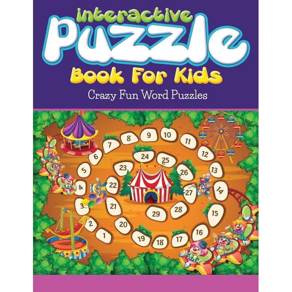 Interactive Puzzle Book for Kids : Crazy Fun Word Puzzles