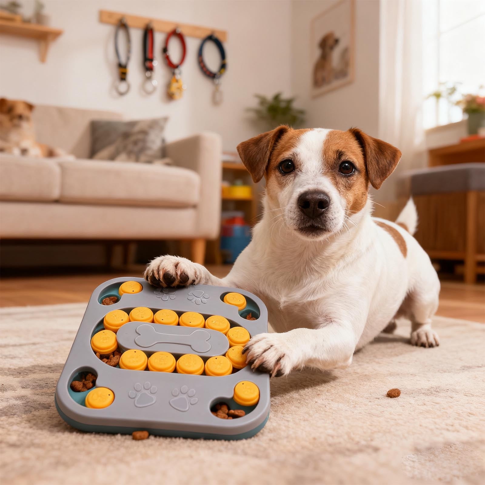 Interactive Puzzle Feeder Slow Food Bowl for Pet Mental Stimulation and Digestion Solution