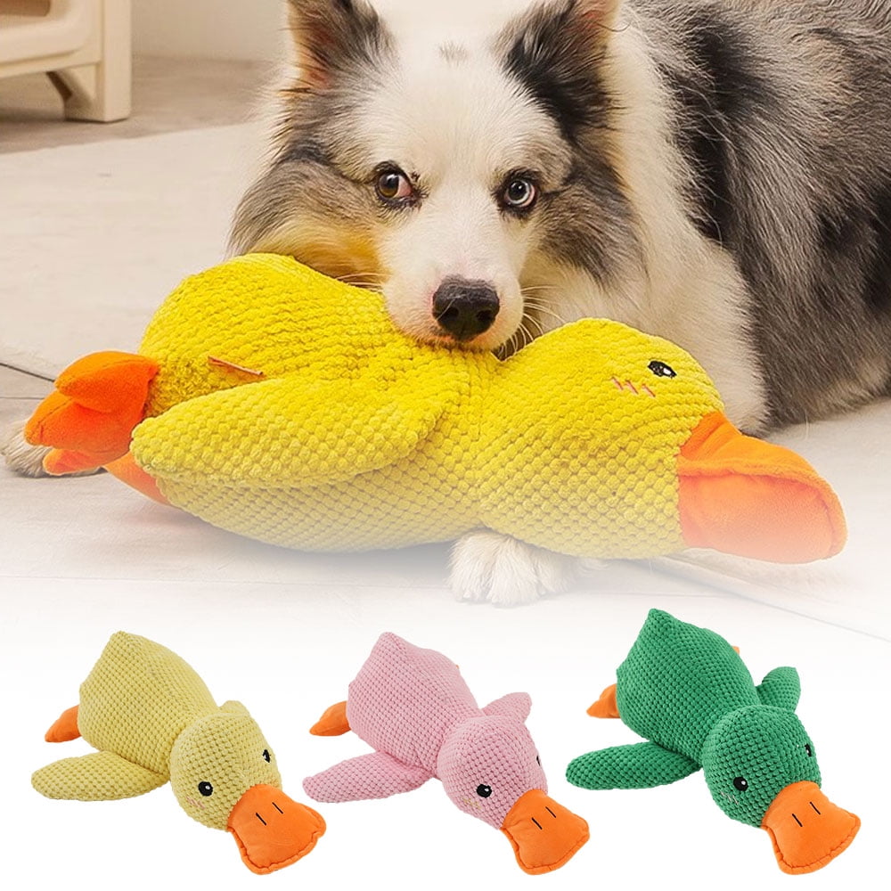 Interactive Quacking Duck Toy for Dog with Real Quack Sound,Stuffed