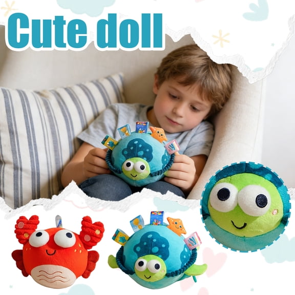 Interactive Rechargeable Jump Ball, Record Singing & Music Bounce Toy, Plush Sensory Plaything For s 1-5 Years Old With Audio Recording & Playback