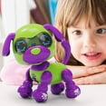 thumbnail image 1 of Interactive Robot Dog Toy with Blow Sensor & Voice Recording - Touch-Activated Electronic Pet with Lights, Early Learning Toddler Toy for Ages 1+ (Purple, Batteries Included) purple, 1 of 8