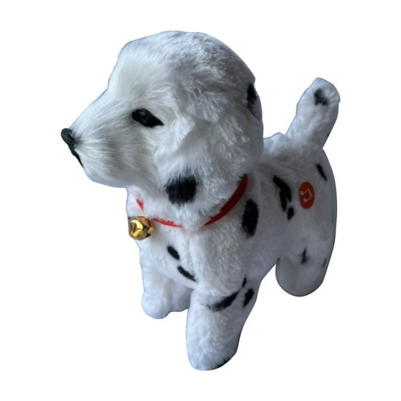 Interactive Robot Dog Toy, Electronic Walking Puppy, Realistic Barking Pet with Sound Control and Music, Touch-Activated, Soft Plush Robot Puppy for Kids Birthday Gift, Battery Operated