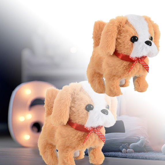 Interactive Robot Dog Toy with Realistic Barking Sounds and Walking Movements, RC Robotic Puppy Pet for Kids, Electronic Companion for Bedroom Decor, Birthday Gift