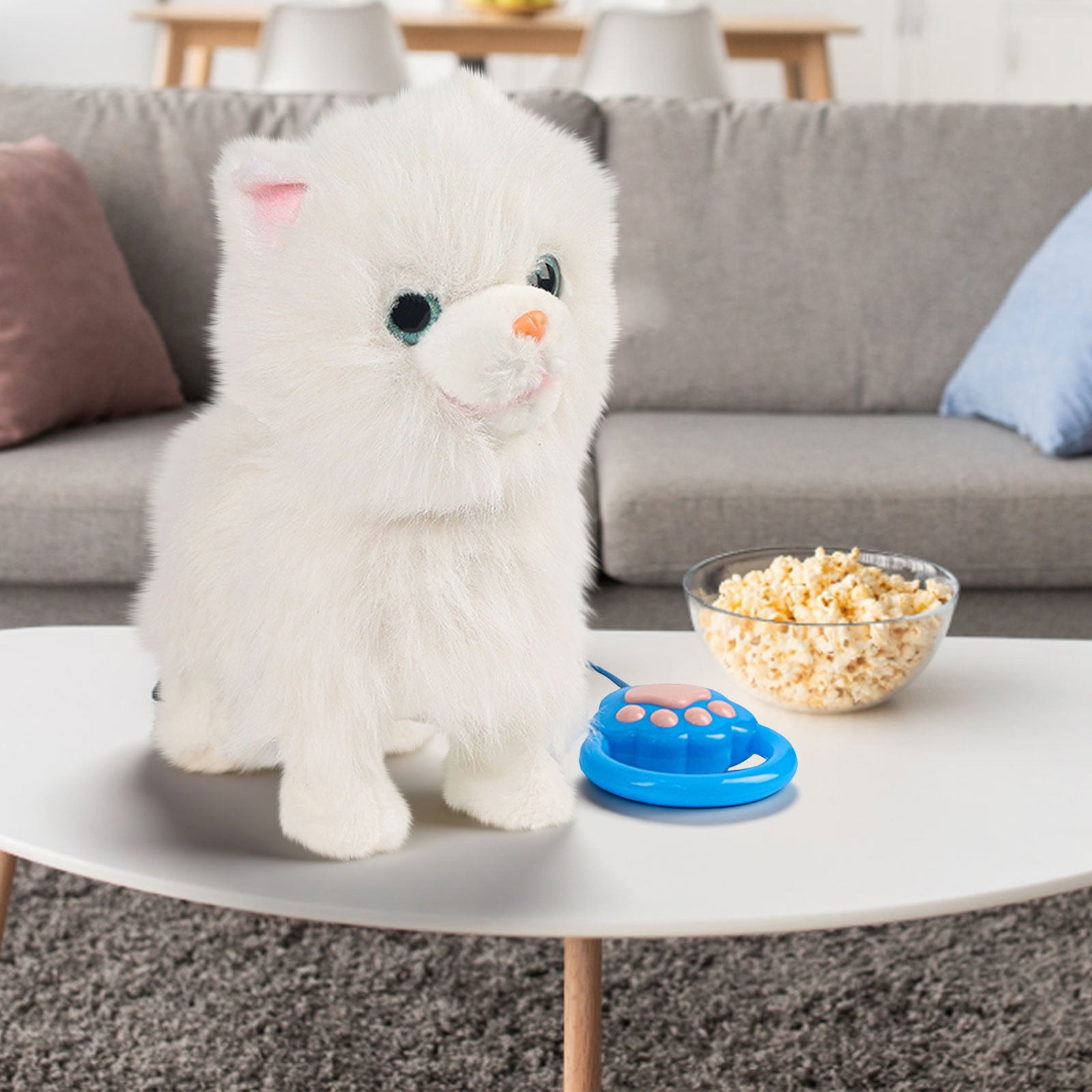 Interactive Robot Dog Toy with Remote Control Leash Soft Plush ...