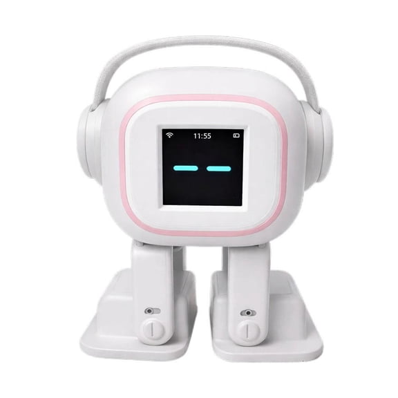 Blarkrus Interactive Robot Toy Touch Sensing Voice, Emotional Interaction and, for Companion for and Adults, White