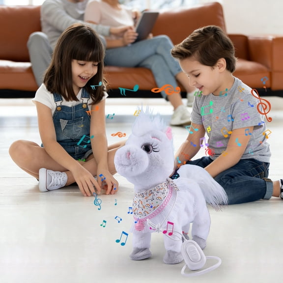 Interactive Robotic Puppy Toy Walking Barking Wagging Tail, Realistic Electronic Dog Toy for Childs, Smart Mechanical Pet Gift for Birthday Christmas Children Play