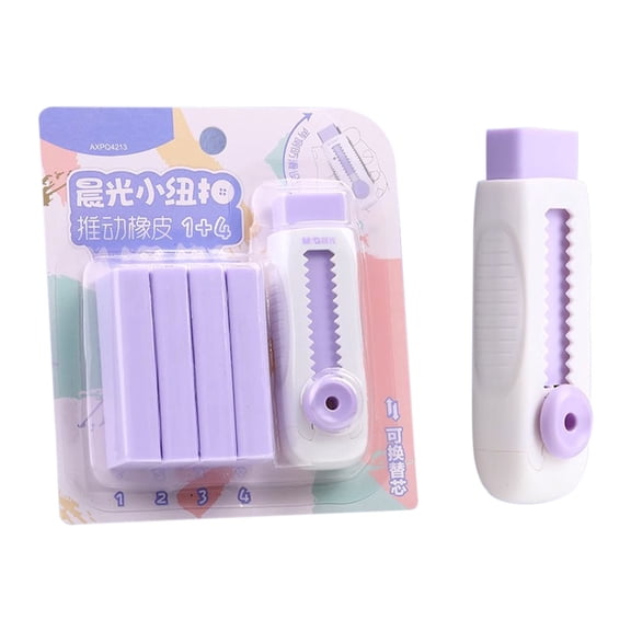 Interactive Roller Design & Clean, Push Eraser Correction Tool, Traceless Minimal Scraps & Effortless Control, Practical Learning Accessory for Youth Classrooms