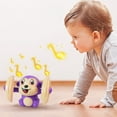 thumbnail image 1 of Interactive Rolling Monkey Toy | Flipping Dancing Action | Sound Control Music | LED Lights | ABS Plastic | Automatic Movement | Desktop Car Home Decor | Battery Powered | Blue or Orange, 1 of 7
