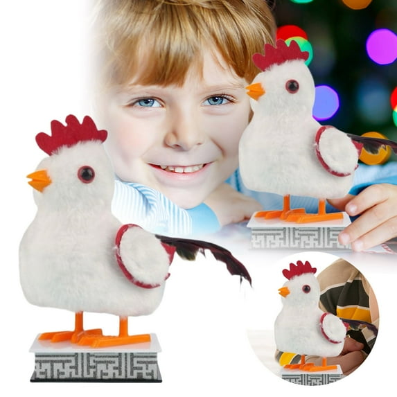 Interactive Rooster Toy with Lifelike Flapping Walking Motion Chirping Sounds and Gentle for Childrens