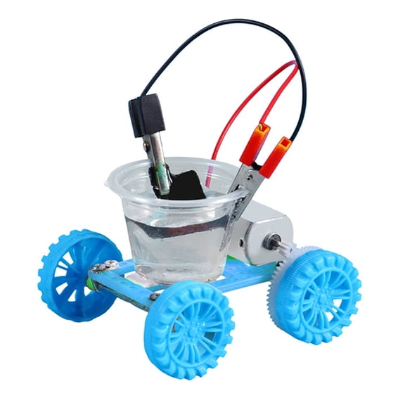 Interactive Saltwater Powered Vehicle Assembly Toy Educational Saltwater Power Generation Car Model for Kid Aged 7-14