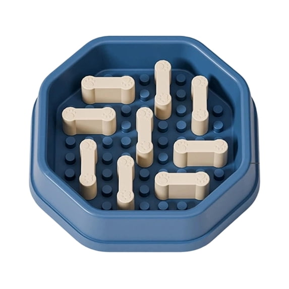 Interactive Slow Feeder Dog Bowl Adjustable Difficulty Puzzle Game for Fast Eaters Indoor Pet Supplies Mealtime Enrichment