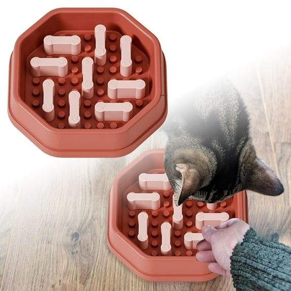 Interactive Slow Feeder Dog Bowl Adjustable Difficulty Puzzle Game for Fast Eaters Indoor Pet Supplies Training Mealtime