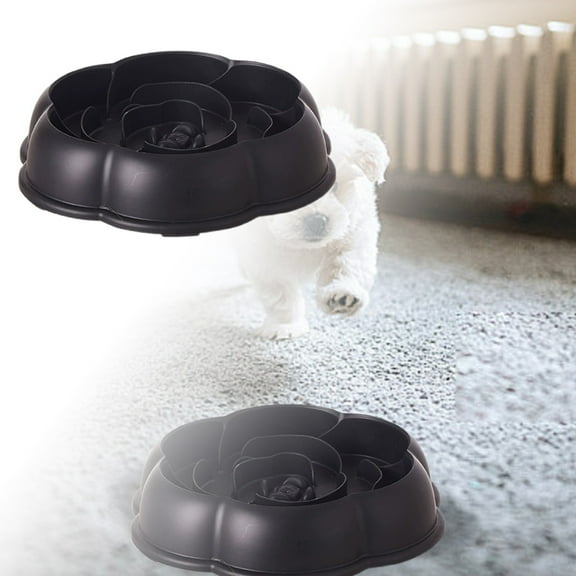 Interactive Slow Feeder Dog Bowl with Obstacles for Cats and Small to Encourage Eating Habits