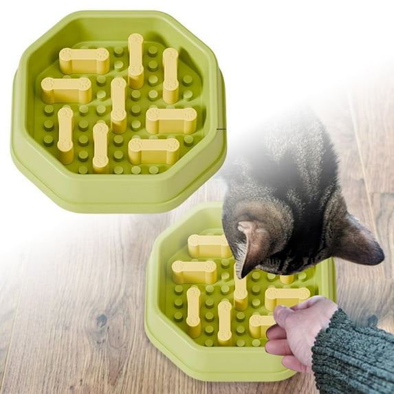 Pet Supplies Slow Food Bowl with Adjustable Difficulty for Cats and Dogs Proof Design for Meal