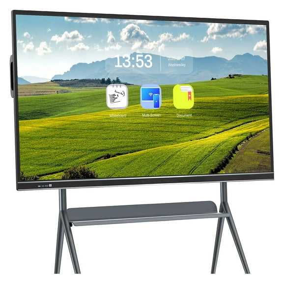 Interactive Smart Board 75 Inch, Transform Learning & Meetings! Touch Screen All-in-One with Dual System & Cloud Sharing - Digital Whiteboard for Education & Office​