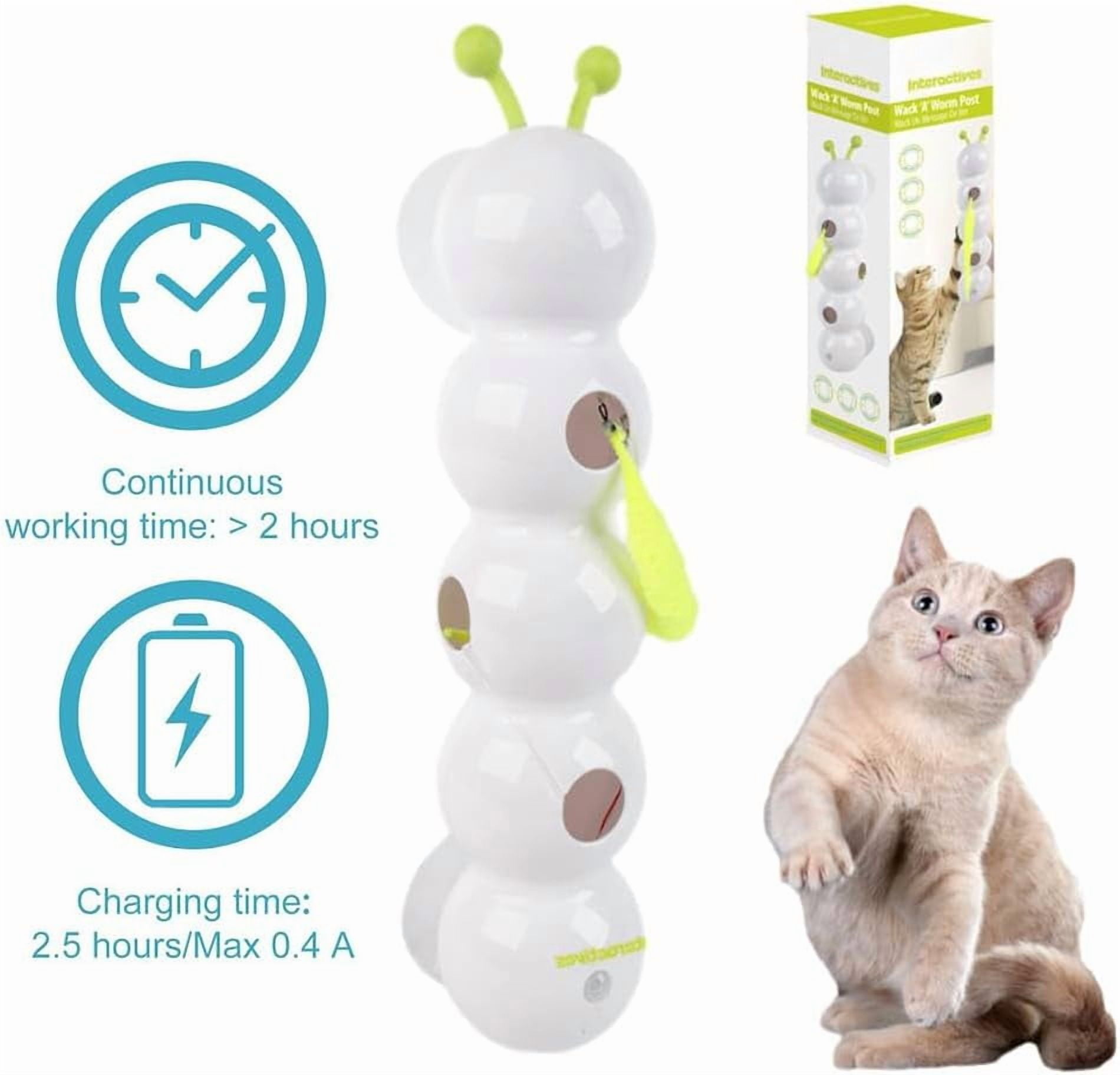 Interactive Smart Cat Toy, Rechargeable Motion Activated Cats Toys, Bite Resistant, Automatic Kitten Toys for Bored Cats for All Ages Indoor Cat