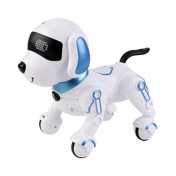 Interactive Smart Robot Dog Toy for Toddlers with Touch Sensor, Remote Control, Singing Dancing, Early Learning Education, Blue Orange