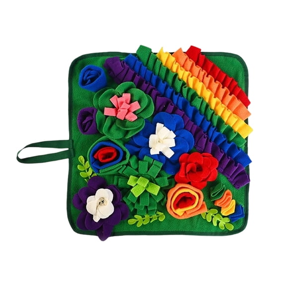 Interactive Snuffle Mat for Dogs and Cats Mental Stimulation Enrichment Feeder Puzzle Game Slow Eating Toy