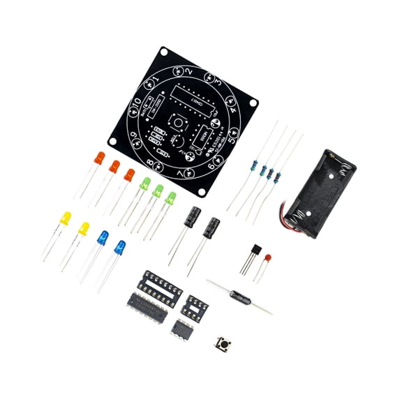 Interactive Solder Practice With LED Roulette Wheel And For Beginners