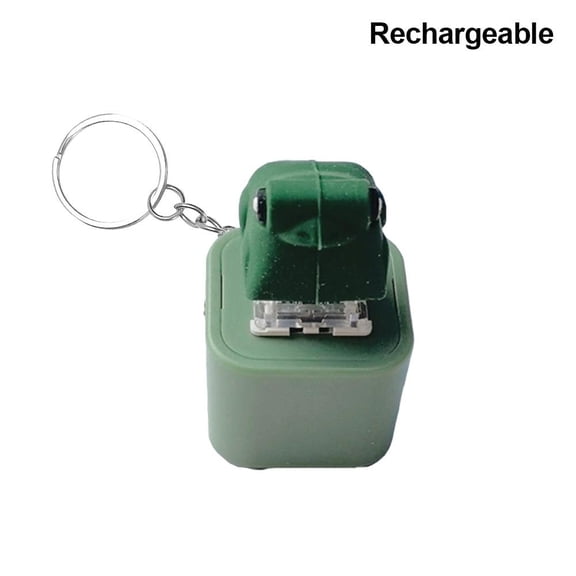 Interactive Sound & LED Clicker Keychain, Rechargeable USB-C Sensory Click Button Toy with Colorful Lights, Portable Fidget Keychain Pendant