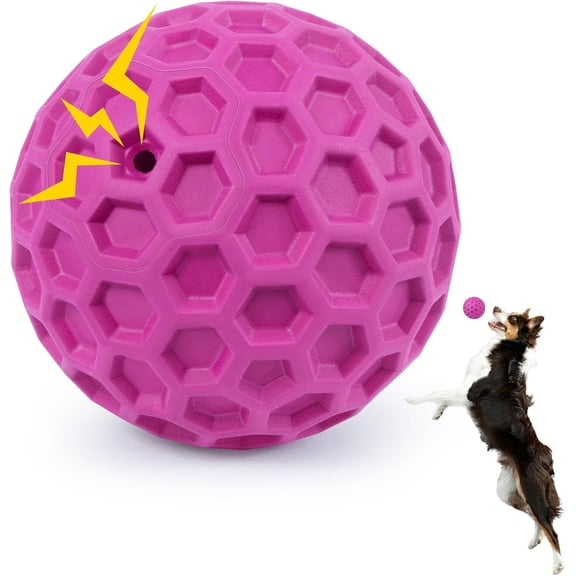 Interactive Squeaky  Balls,   for Aggressive Chewers Large Breed for Relieving , Tough    Balls for Aggressive Chewers, Outdoor Squeaky Cognitive