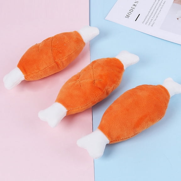 Chew Toys for Dogs - Interactive Chicken Legs Make Noise Toy for with Gentle Squeak Chewable Plaything for Teething and Stimulation