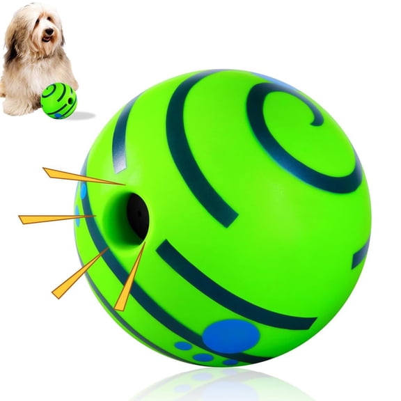 Interactive Squeaky Dog Ball - 2.75 Inch Toy for Small, Medium, Large Dogs and Puppies to Keep Them Busy