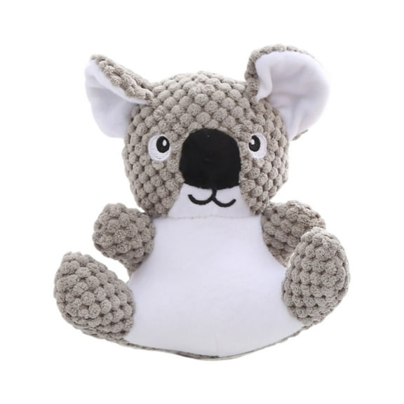 Interactive Squeaky Koala Stuffed Animal Dog Toy for Aggressive Chewers Washable Pet Chew Toys for All Breed Puppies