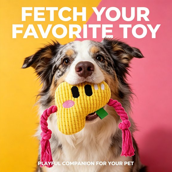 Interactive Squeaky Pet Toy for Dogs Cats – Chewable with Realistic Crying Sound to Encourage Play Exercise