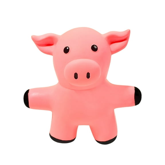 Interactive Squeaky Pig Toy for Dogs Chew Pet Design