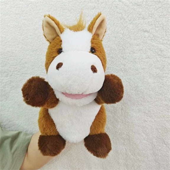 Interactive Storytelling Plush Hand Puppet with Movable Mouth Puppet Doll for Toddlers Parent Child Classroom Role Play Toy Puppet G