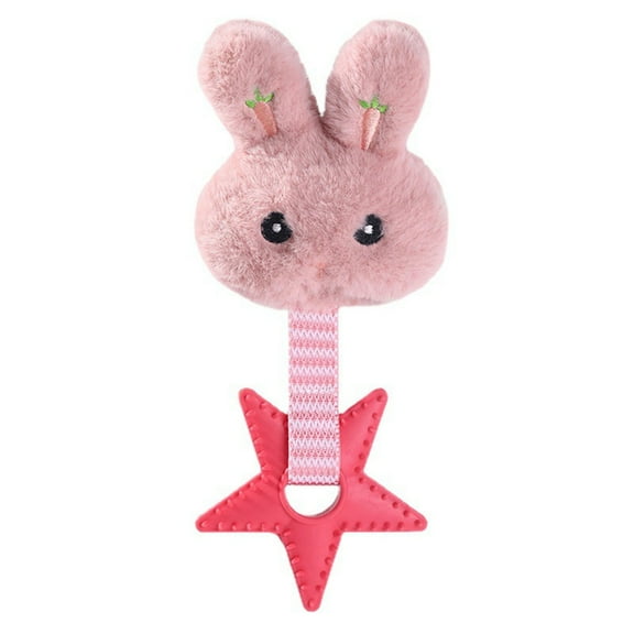 Interactive Stuffed Dog Chew Toy for Small and Medium Dog Cute Shape Plush Squeak Toy Durable TPR Reduce Boring