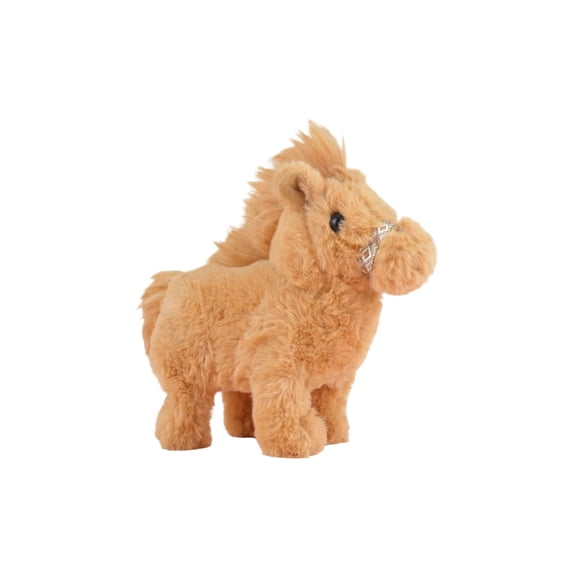 Interactive Stuffed Horse Toy for Kids - Electric Walking with Sound, Soft Cartoon Animal for Educational Bonding