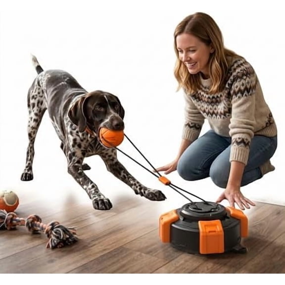 Interactive Suction Cup Tug Toy for Medium & Large Dogs, Durable Chew Toy for Teething, Boredom Buster & Enrichment Toy with Fun Challenges