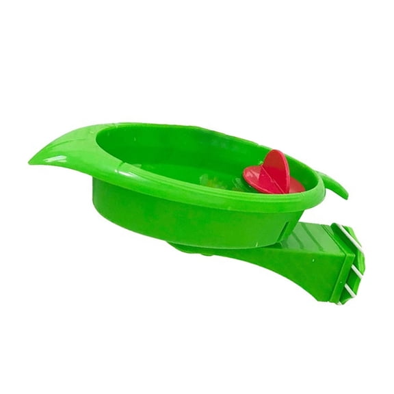 Interactive Sunflowers Mirror Bird Toy with Feeding Bowl and Perch Bath Feeder Playing Station Bathtub For Pet Birds