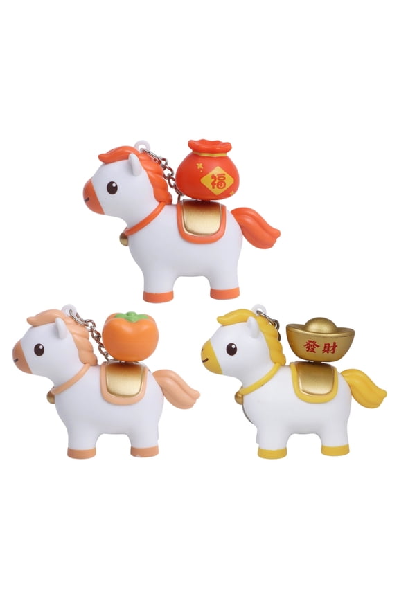 Interactive Talking Horse Keychain Funny Press Play Design Compact Keychain For Teens Family Novelty Item