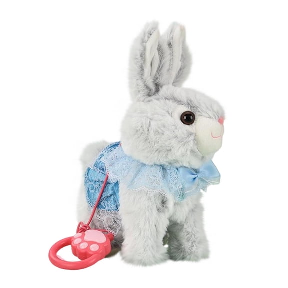 Interactive Talking & Walking Bunny Doll - Touch Activated Learning Rabbit with Realistic Sounds, Soft Plush Toddler Toy for Kids, Educational Gift (Requires 3 AA Batteries)