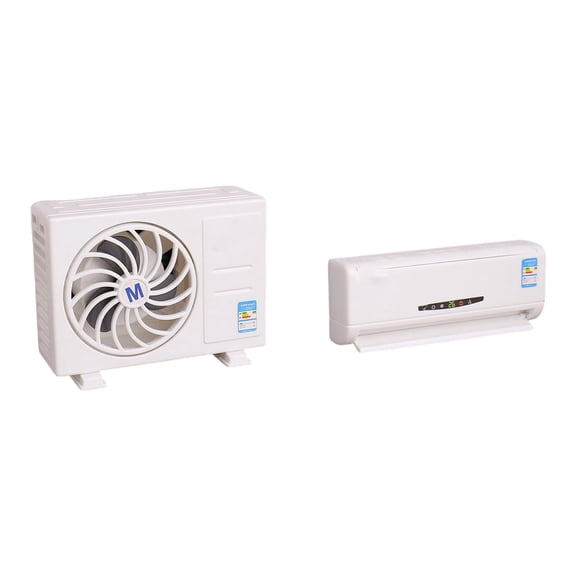 Interactive Tiny Solar Air Conditioners Model Safe ABS Construction Dollhouses And STEM Learning For Kids