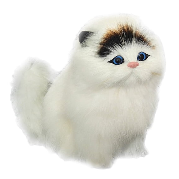 Interactive Toy Cat with Realistic Sounds Adorable Lifelike Stuffed Animal Soft Cuddly Companion for Children